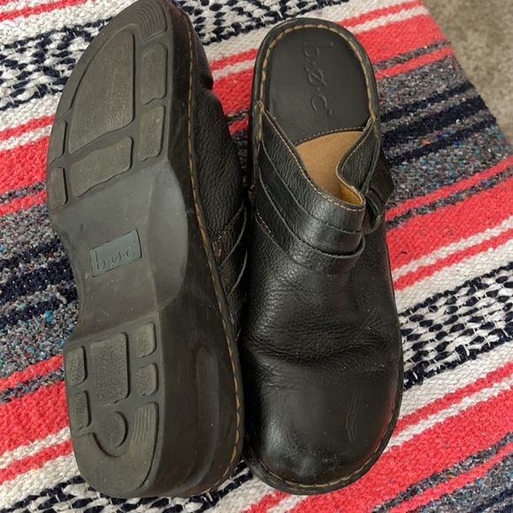 B.o.c. Black leather clogs with silver detail 10 - Picture 4 of 4